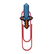 Minecraft 5pcs/10pcs Pixel Style U-Shaped Paper Clips, Bookmark Multi-Style Enderman Zombie Duck Animal Shaped Back To School Gift Page Clips[Random Different Styles] - Multicolor - View 5