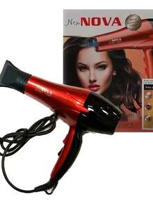 Secador De Cabello Nova Nv-9103/9004 110V Color Rojo/negro - AZUL/PRETO - Visão 1