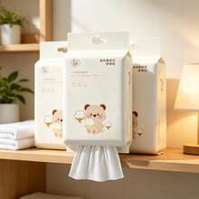 Khăn lau mặt dùng một lần dày, khăn lau làm sạch bằng bông nguyên chất, khăn lau mặt bằng bông mềm - Nhiều màu - Xem 2
