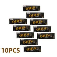 New OHIS Portable 114 Size White Rolling Papers | 20 Booklets Total 1000 Sheets, 50 Sheets Per Booklet, Classic Ultra-Thin Natural Wood Pulp Material, Even And Smooth Burn, Portable Travel Design, Preferred For Hand-Rolling Enthusiasts, Suitable For Daily Leisure, Birthday Parties, Gatherings, Also Can Be Used As Creative Gifts For Weddings, Mother's Day, Father's Day, Valentine's Day - Black - View 9