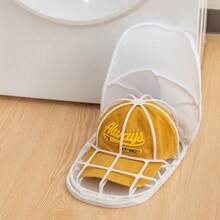 2/1pc Baseball Cap Washing Bag, Machine Washable Hat Cleaning Tool, Anti-Deformation Protective Hat Rack, Reusable Baseball Cap Storage Bag, Suitable For Travel And Home Use, Maintains Shape During Washing, Back To School Season, New Year Gift - Multicolor - View 6