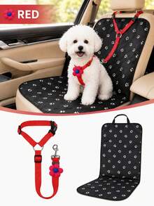 1pc Adjustable Pet Car Safety Tether, Vehicle Restraint Strap With Headrest Fixing Belt And Metal Clip, Suitable For Dogs, Cats And Small Pets, Ideal For Daily Commute, Walking, Training And Outdoor Use, Multi-Color Pet Car Accessories, Suitable For Rear Seat Travel And Camping - Multicolor - View 10