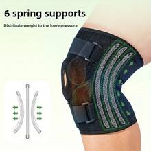 1 Stück extra große verstellbare Kniebandage, geeignet für Laufen, Gewichtheben, Basketball, Fußball, Radfahren und Fitnessstudio, umfassendes Fitness-Sportgerät, Kniebandage für übergewichtige Menschen - Verschiedenfarbig - Übersicht 7