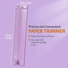 1pc A3 Paper Cutter, Portable Photo Trimmer, Mini Paper Guillotine, Corner Rounder Paper Cutter, Paper Cutting Tool - As Shown In the Figure - View 17