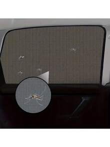 2件裝通用汽車側窗遮陽簾 後窗遮陽簾 防紫外線遮陽簾 - A - 查看 10