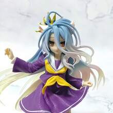 1件/動漫少女動作模型遊戲生活白色貓耳制服版皇冠獎品模型桌面裝飾品 - 彩色 - 查看 4