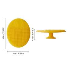 3pcs Silicone Facial Massage Brush With Suction Cup | Gentle Exfoliating Facial Brush, Suitable For Cleansing Face And Body During Shower, Skincare Tool - Multicolor - View 4