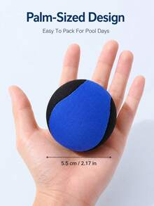 Water Bouncing Ball, TPR Gel Core Skip Ball For Pool Beach Lake, Splash Ball Summer Outdoor Water Toy For Adults Family Fun, Floating Reusable - 彩色 - 查看 5