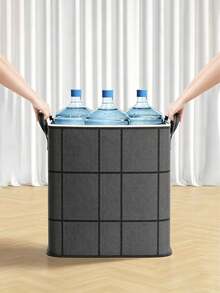 1/3件大容量黑色收納箱，加強手柄，110L/140L/180L尺寸，適用於被褥、床單、枕頭、毯子、衣物，衣櫃整理，臥室收納，居家日常使用，讓衣物與寢具保持整潔 - 彩色 - 查看 4