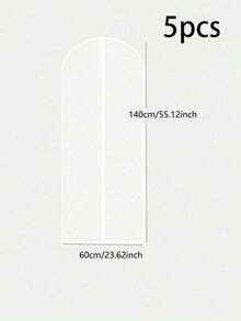 Dustproof Garment Cover, Household Transparent Dustproof Hanging Bag, Washable Clothes Dust Cover, Fully Enclosed Household Coat Suit Thick Garment Dust Cover - White - View 11