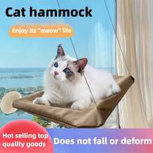 1pc Cat Hammock, Hanging Cat Bed, Window Pet Bed, Suitable For Cats And Small Dogs, Sunny Window Sill Seat, With Blanket, Load Capacity 5kg, Pet Accessories - one-size - View 1