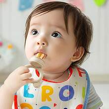 4PCS/Set Bear Teething Fruit & Vegetable Pacifier With 3 Extra Teething Bags S M L, Silicone Feeder Set, Fruit & Vegetable Complementary Food Tool - Multicolor - View 5