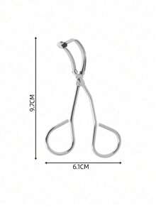 1pc Portable Stainless Steel Segmented Eyelash Curler, Professional Eye Beauty Tool For Curling Lashes - Multicolor - View 8