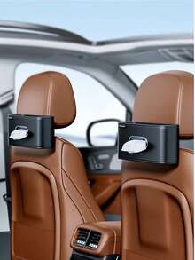 Universal Car Tissue Box, Car Tissue Dispenser, Rear Seat Mounted Creative Tissue Holder, Multi-Functional Storage Organizer, Hanging Tissue Box, Storage Bag, Can Be Used To Store Tissues, Masks And Other Items, Easy Installation, Suitable For Various Places In The Car, Essential Gift For Drivers - A - View 10