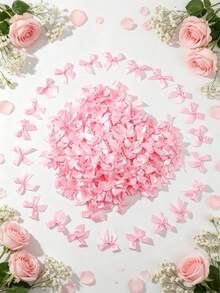(100pcs/Pack, 50pcs/Pack) 4cm Ribbon Bows, Multiple Colors Available, Suitable For Gift Decoration And Making Hair Clips, Headbands, Valentine's Day Gifts - 4cm Ribbon Bow - View 4
