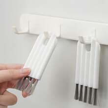 1pc Multi-Function Computer Cleaning Brush: Soft Bristle Keyboard Cleaning Brush, Gap Dusting Brush And Keycap Cleaning Brush, Insulated Cup Lid Gap Cleaning Brush, Curved Handle Deep & Shallow Gap Keyboard Brush, Baby Bottle Brush, Desktop Cleaning Set - Cleaning Brush - View 3