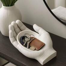 Palm-Shaped Organizer Tray With Expandable Palm Design For Sundries Storage - Multicolor - View 1