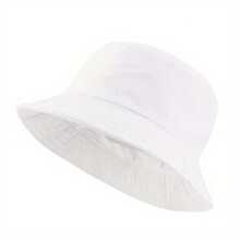 1pc Women's Solid Color Bucket Hat, Outdoor Sun Protection Decorative Hat - Women's Bucket Hat - View 4