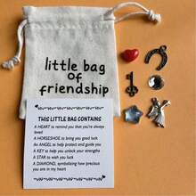 1/2/5pcs Friendship Bag Accessories Gift Set, Friendship Keepsake, Gift For Friends, Long Distance, Miss You - Multicolor - View 8