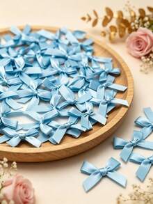 (50pcs/Pack) 4cm Ribbon Bows, Multiple Colors Available, Suitable For Gift Decoration And Making Hair Clips & Headbands, Valentine's Day Gift - 4cm Ribbon Bow - View 12
