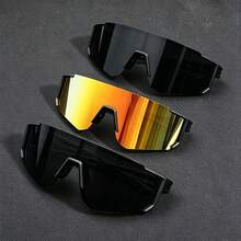 Multiple Pairs Men's Plastic Sports Cycling Decorative Fashion Glasses Suitable For Daily Wear, Photography, Shopping, Hiking, Travel And More - Multicolor - View 8