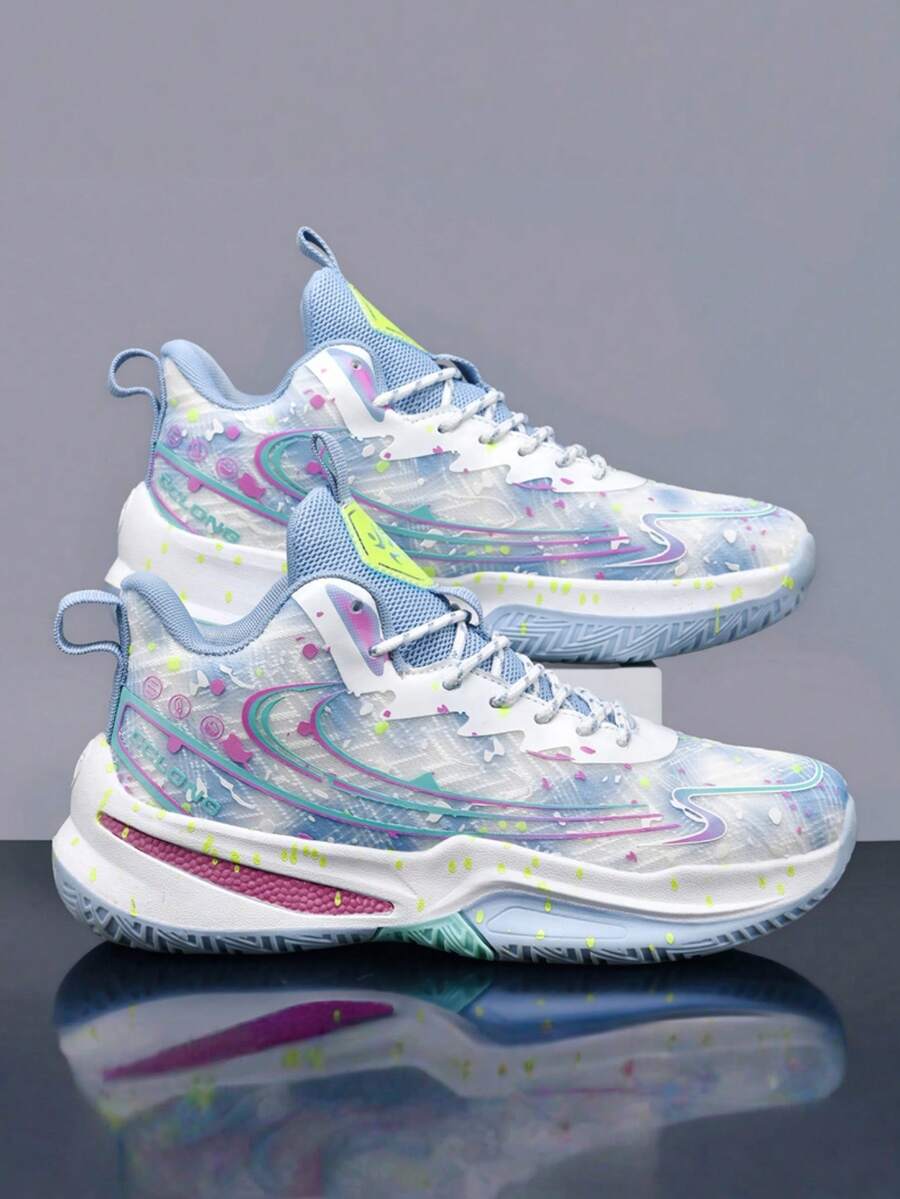 Men's Basketball Shoes With Carbon Plate Design, Suitable For Fitness, Professional Training And More - White Orchid - View 1