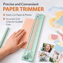 1pc A3 Paper Cutter, Portable Photo Trimmer, Mini Paper Guillotine, Corner Rounder Paper Cutter, Paper Cutting Tool - As Shown In the Figure - View 2