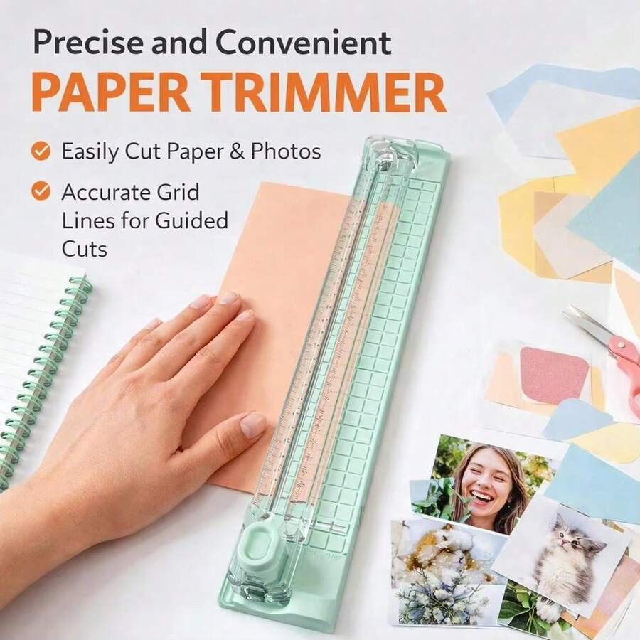 1pc A3 Paper Cutter, Portable Photo Trimmer, Mini Paper Guillotine, Corner Rounder Paper Cutter, Paper Cutting Tool