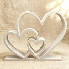 3 Corações Interconectados Impressos em 3D, Companheiro Decorativo de Aprendizagem - Amor - Visão 9