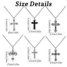 6PCS Y2K Style Necklace Set - Grunge Emo Gothic Accessories, Vintage Silvery Jewelry, Necklace For Kawaii Clothes & Y2K Aesthetic - Silver - View 6