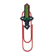 Minecraft 5pcs/10pcs Pixel Style U-Shaped Paper Clips, Bookmark Multi-Style Enderman Zombie Duck Animal Shaped Back To School Gift Page Clips[Random Different Styles] - Multicolor - View 4