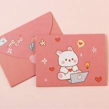 20PCS/Cartoon Cute Ins Student Card Message Blessing Card Holiday Birthday Envelope Greeting Card Can Add Blessings - Greeting Card - View 6