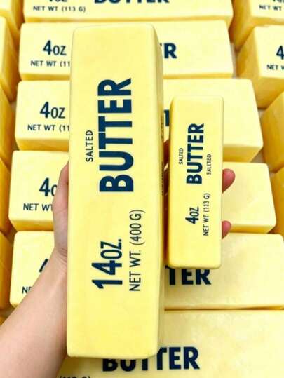 1pc Super Soft Milk Scented Slow Rebound Butter Shaped Squeeze Toy, Fun Stress Relief Toy, Improve Concentration, Soft Realistic Butter Squeeze, Colorful Dumpling Squeeze Ball, Soft Squishy Toy, Suitable For Office, Home, Party Gift, Portable Design, Can Be Put In Handbag, Suitable For Various Holiday Parties, Graduation Season, Back To School Essentials, Helps Improve Mood, Halloween Gift, Christmas Gift, Gift For Female And Male Friends