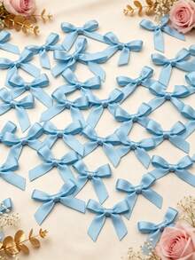 (50pcs/Pack) 4cm Ribbon Bows, Multiple Colors Available, Suitable For Gift Decoration And Making Hair Clips & Headbands, Valentine's Day Gift - 4cm Ribbon Bow - View 5