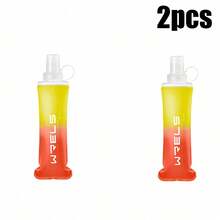 WRELS 1/2件漸層時尚便攜可折疊輕量軟水瓶，150/250ml/500ml可選，適合跑步、徒步與騎行 - 彩色 - 查看 35