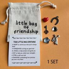 1/2/5pcs Friendship Bag Accessories Gift Set, Friendship Keepsake, Gift For Friends, Long Distance, Miss You - Multicolor - View 3