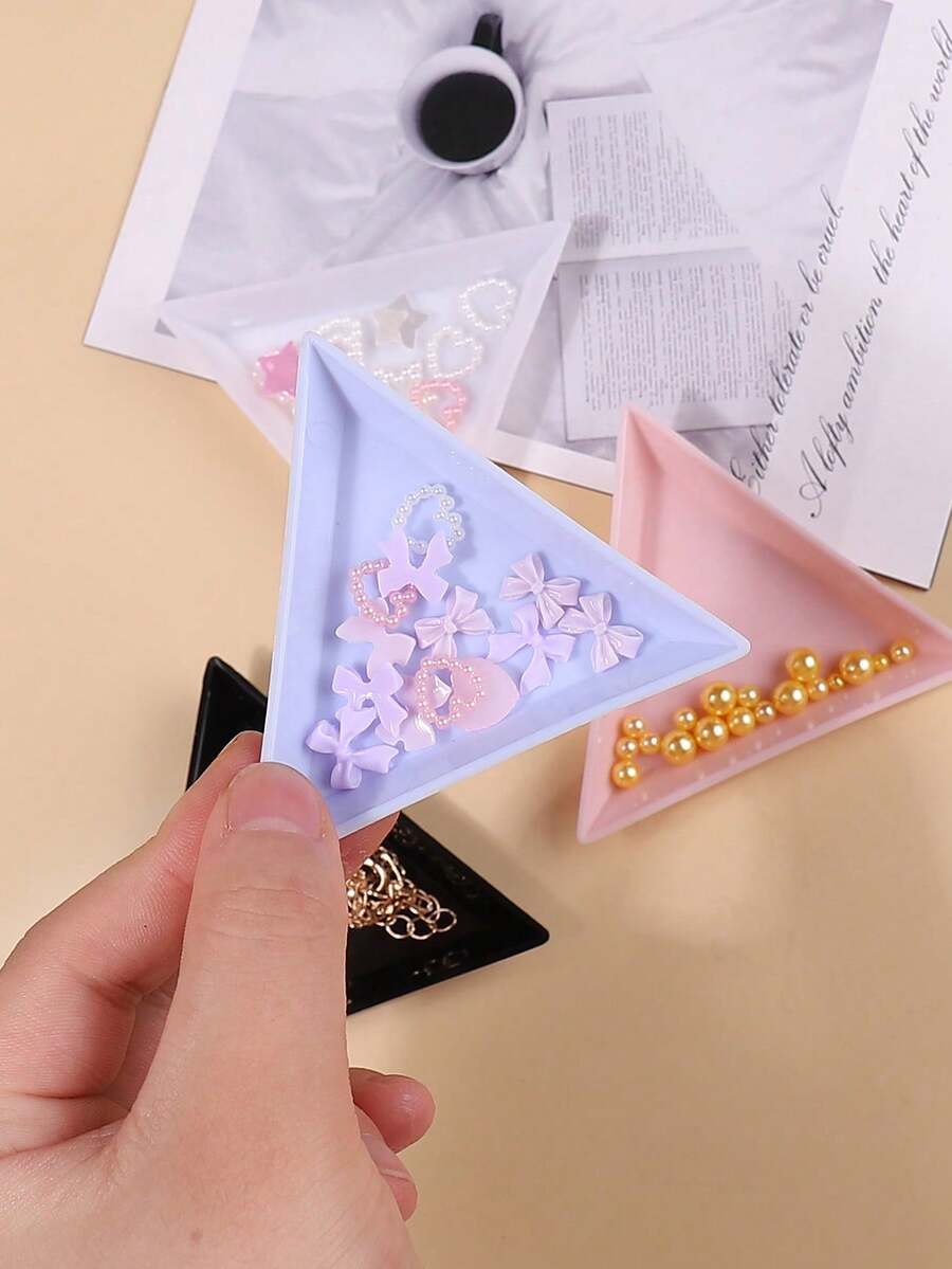 5/1pc - Diamond Nail Art Tray, Rhinestone Storage Box, Diamond Painting Tray, DIY Handmade Rhinestone Sorting Tray, Bead Sorting Tray, Diamond Painting Accessories And Tools - Multicolor - View 1
