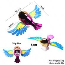 1pc New Hot-Selling Multi-Functional Car Companion Bird Exterior Decoration, Electric Car Ornament, Rearview Mirror Top Car Accessory, Novel And Interesting Toy, Car Owner's First Choice - Multicolor - View 3