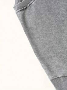 Men Shirts Marcus The Worm Retro T-Shirt - Cute Worm & Marcus Face Graphic Print, Soft Washed Vintage Short Sleeve Top, Small Round Neck Casual Summer - 灰色 - 查看 4