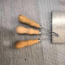 DIY蠟燭打孔工具，圓孔錐形鉤針手鑽，矽膠模具，實用小型蠟燭打孔輔助木製工具 - 1PC - 查看 2