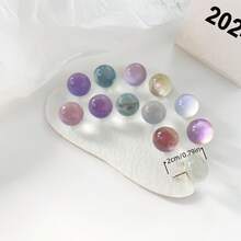 15Pcs/30Pcs Creative Transparent Glitter Ball Push Pins, INS Style Crystal Ball Shiny Thumbtacks, Suitable For Photo Wall Decoration, Felt Board Decoration, Cork Board Decoration, Bulletin Board Decoration - Random Color - View 7