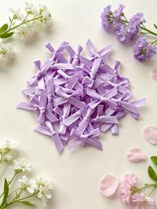 (50pcs/Pack) 4cm Ribbon Bows, Multiple Colors Available, Suitable For Gift Decoration And Hair Clip Headwear Making, Valentine's Day Gift - 4cm Ribbon Bow - View 9