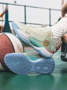 Men's Basketball Shoes, Rotary Button Design, Combining Running Shoe Performance, Lightweight Comfortable Cushioning, Suitable For Basketball Training And More - Beige - View 8