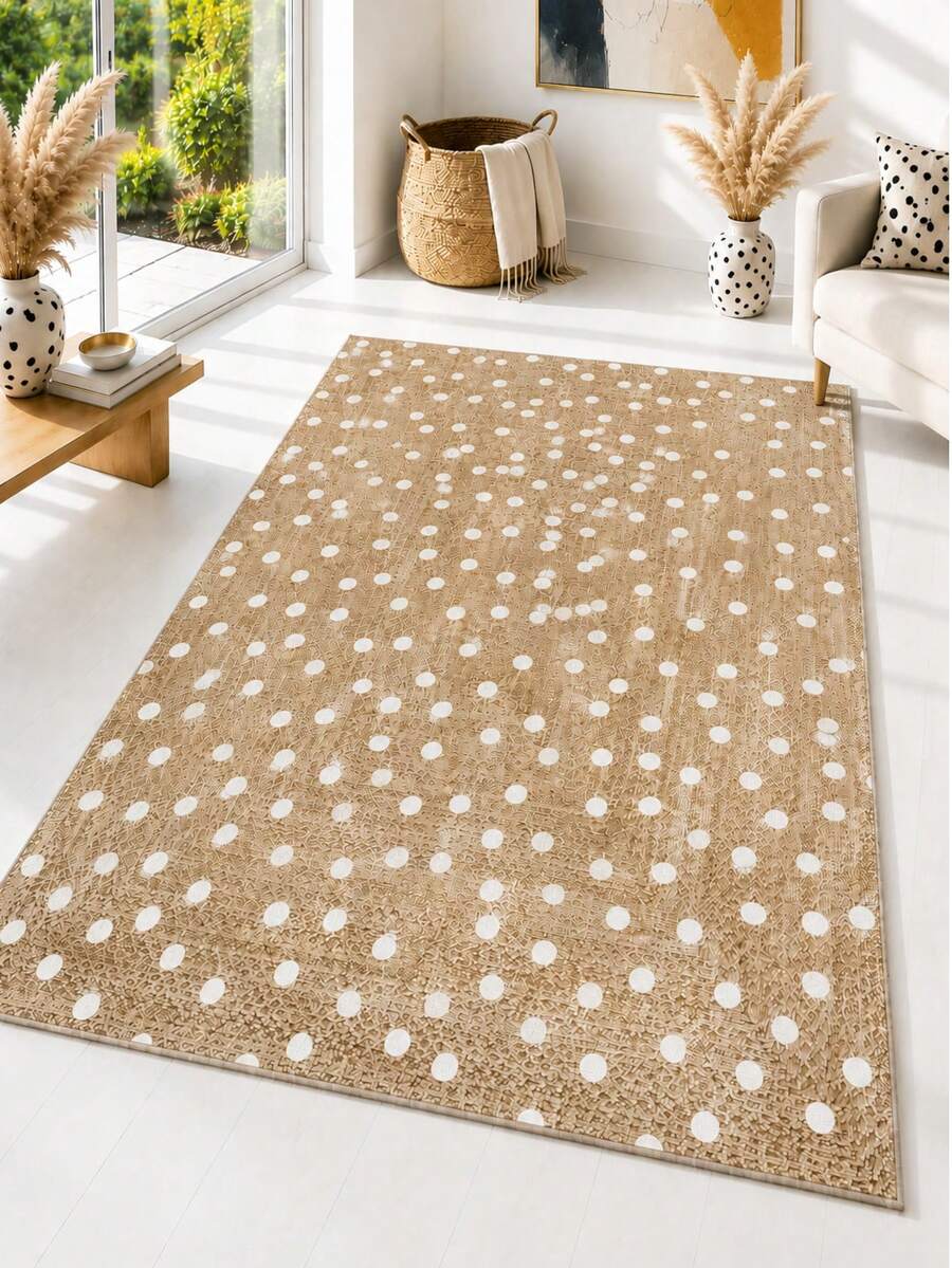 Chilai Home Vintage Patterned Area Rug, Soft Non-Slip Boho Carpet For Living Room & Bedroom, Runner Rug, Washable Kitchen Rug, Home Decor Rug, Made In Türkiye - White - View 1