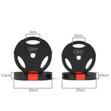 Weight Plates Set, With Two 7.5kg And Two 5kg Weights, Black - T0001-01-3701 - View 10