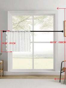 1pc/2pcs Embroidered Sheer Curtains, Floral Leaf Pattern, Rod Pocket, UV Protection, Breathable, Transparent, Polyester, Rod Pocket, No Lining, For Living Room, Bedroom, Dining Room - White - View 14