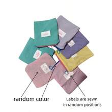 Bộ 4 túi lưu trữ màu ngẫu nhiên (2 túi rút dây + 2 túi đựng), túi trang điểm, túi đựng son mỏng di động, túi đựng băng vệ sinh, túi du lịch, ví đựng tiền xu, túi đựng đồ vệ sinh cá nhân - Màu ngẫu nhiên - Xem 4