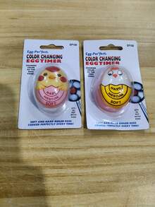 1pc/2pcs Color Changing Egg Timer - Precisely Measures Soft And Hard-Boiled Eggs Through Sensitive Indicator - Pink - View 15