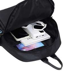 XD A Black Oxford Cloth Wear-Resistant Large Capacity Multi-Pocket Backpack, A Fashionable Versatile Commuter Bag, A Delicate Student School Bag, And A Mobile Laptop Bag. Perfect For Back To School Or Commuting, Travel - Multicolor - View 4