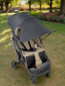 1 Universal Baby Stroller Sunshade Accessory, UV-Blocking Sunshade, Universal For Both Directions And Car Shading (Not Waterproof) - Black - View 4
